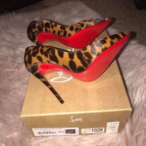 Christian Louboutin leopard haircalf So Kate’s